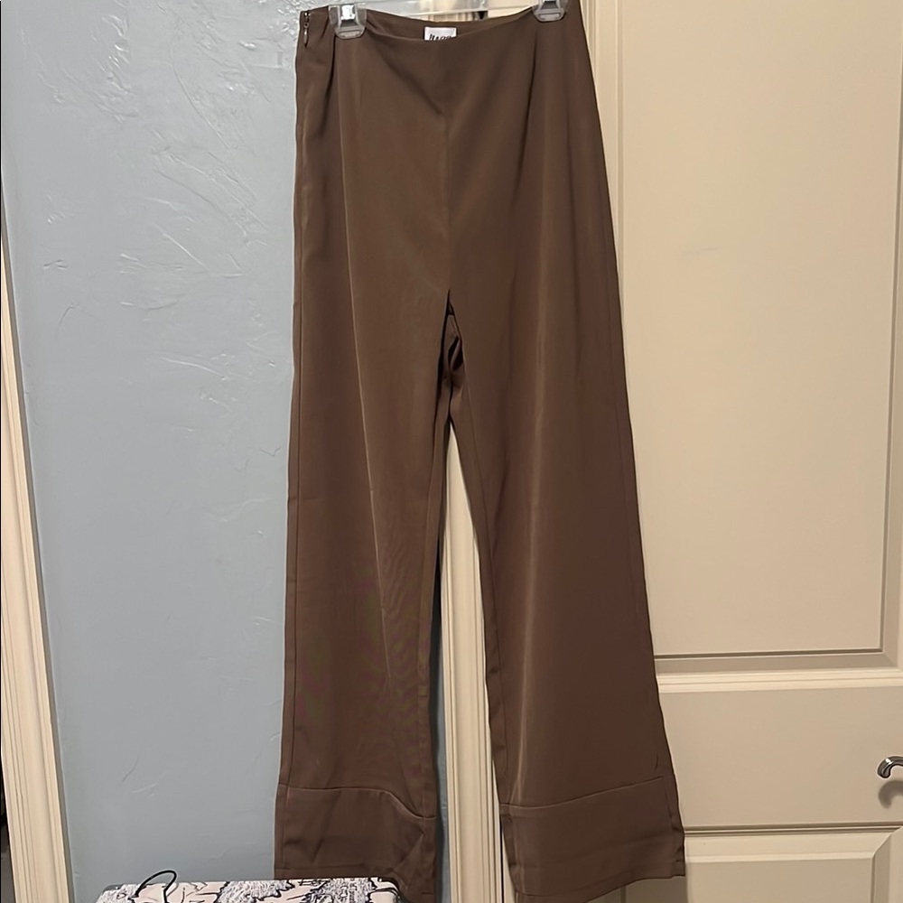 Princess Polly Brown Wide-Leg Pants